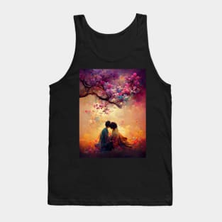 Love and sakura Tank Top